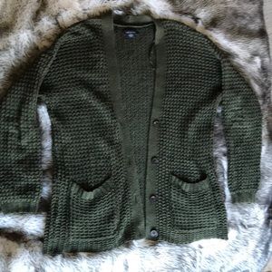 American Eagle slouchy waffle knit cardigan